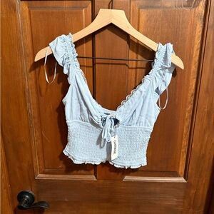 Garage Savannah Smocked Puff Sleeve Size XS - NWOT